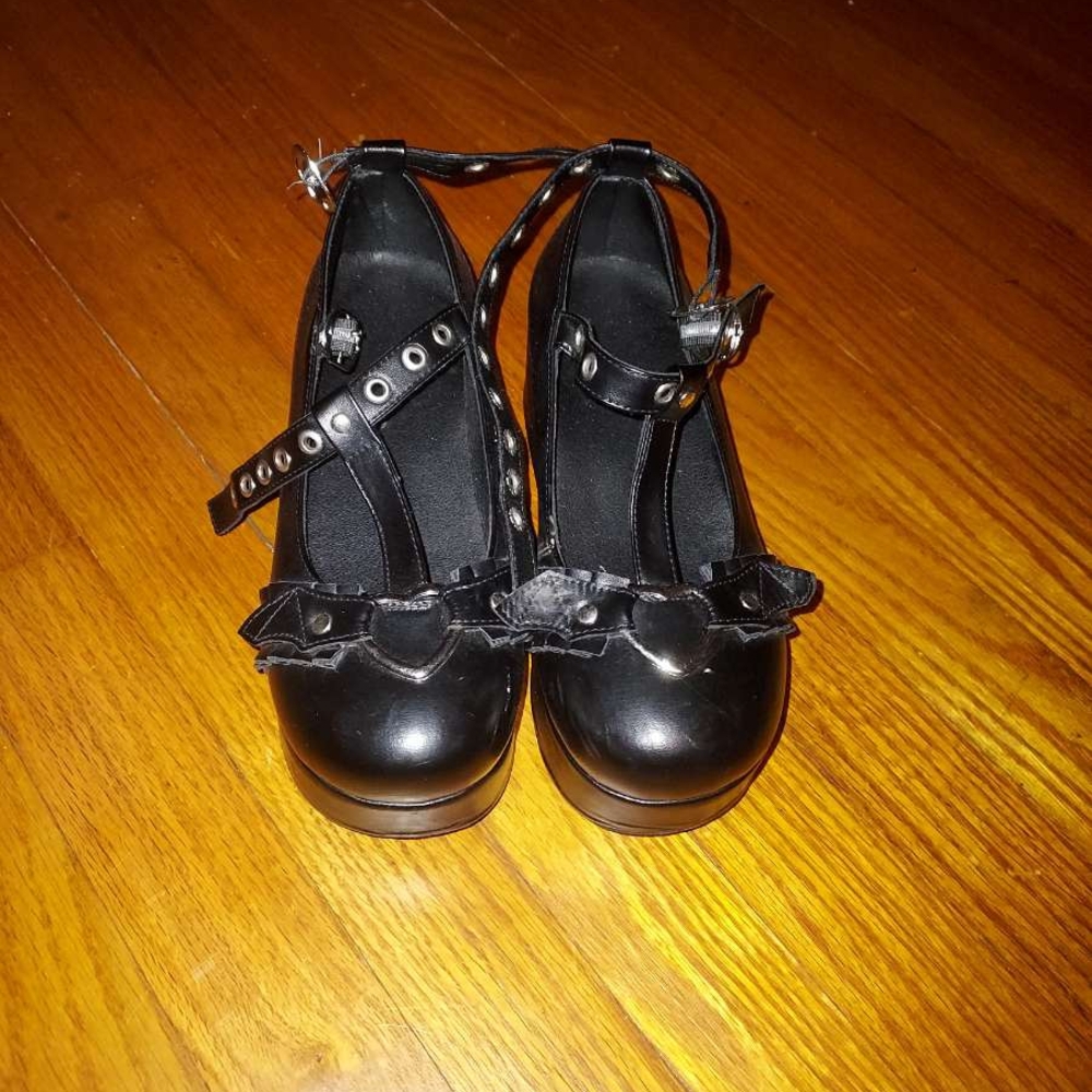 Mary Jane Black Platform Shoes